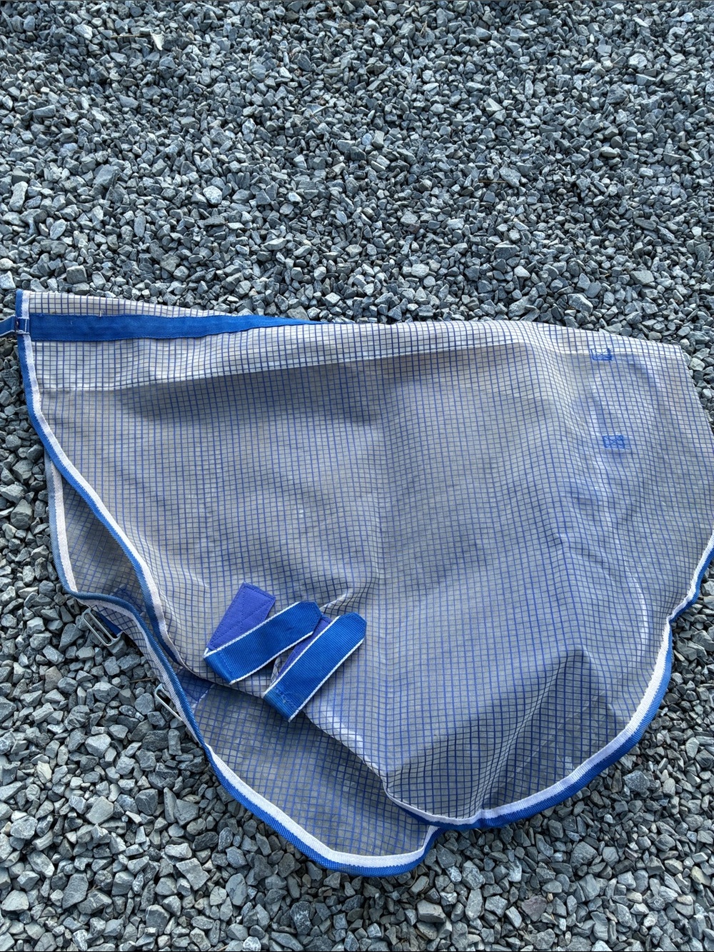 Blue Mesh Weatherbeeta Horse Fly Sheet Neck Cover